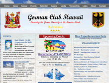 Tablet Screenshot of germanclubhawaii.com
